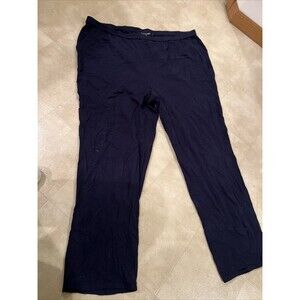 Linea Leisure by Louis Dell'Olio Regular Knit Pull-On Pants Size 2x Black Pullon